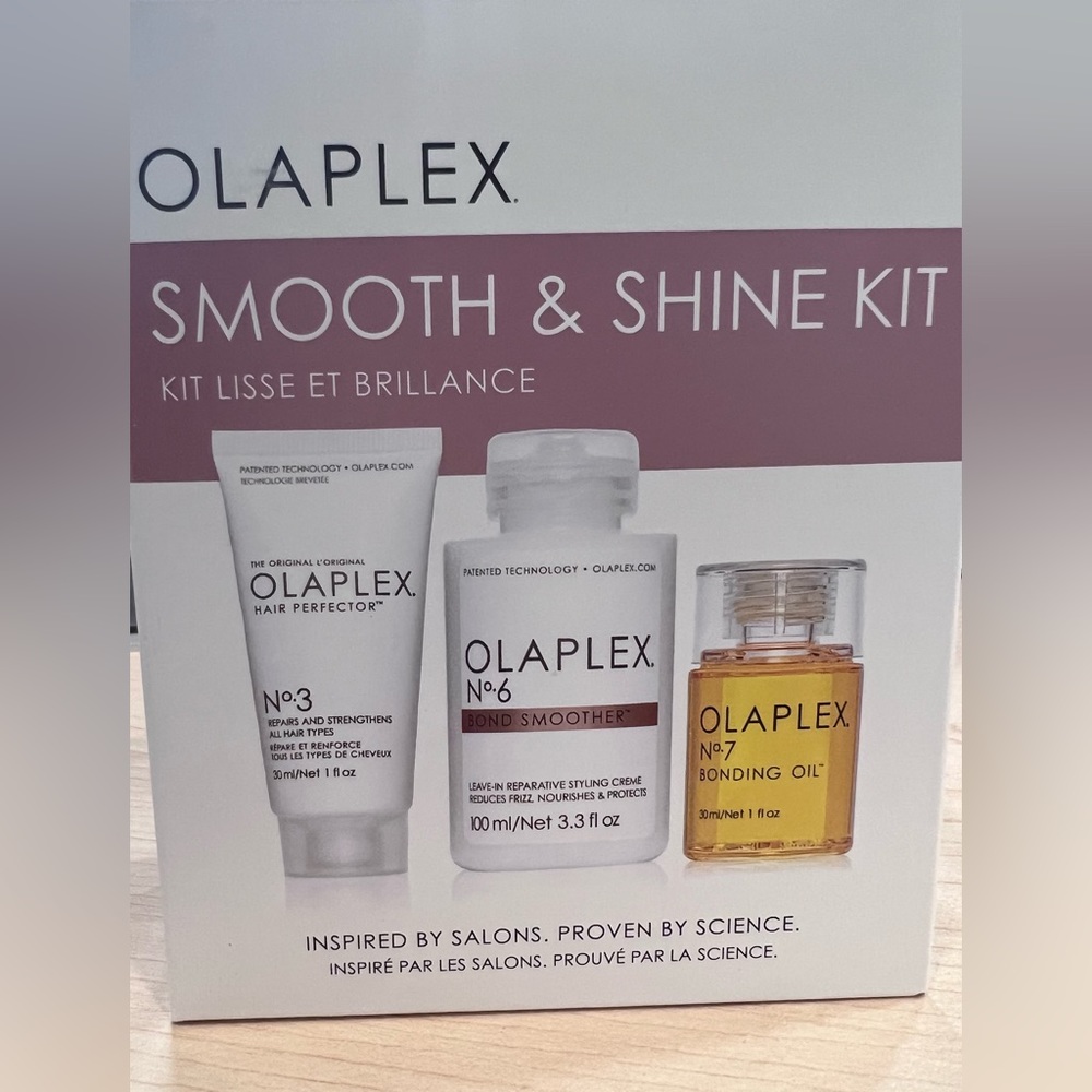 Olaplex Smooth & Shine Hair Care Kit. Full size No.6 & 7, trial size No.3
